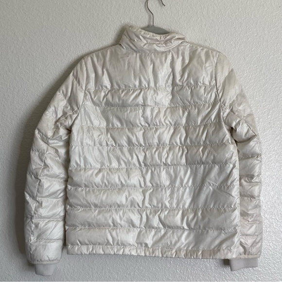 J Crew Puffer Down Quilted Lightweight Coat Jacket Neutral Minimalist S - Picture 7 of 13